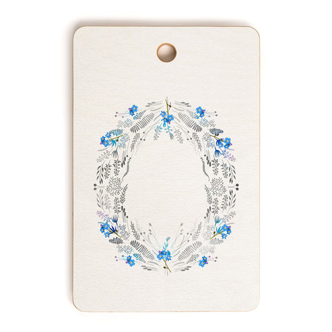 Iveta Abolina Dreamland Blue Cutting Board Rectangle