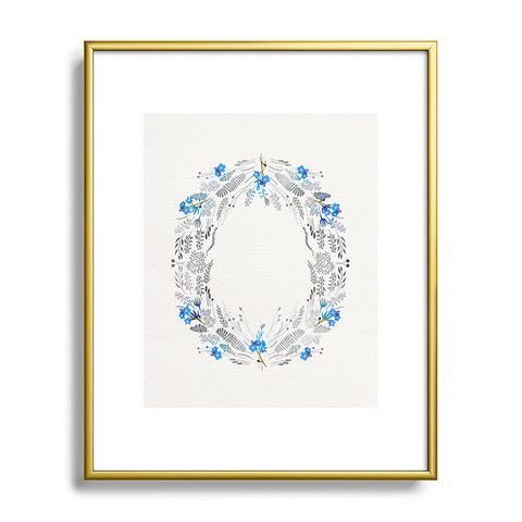 Iveta Abolina Dreamland Blue Metal Framed Art Print
