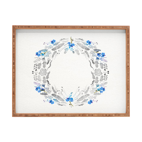 Iveta Abolina Dreamland Blue Rectangular Tray