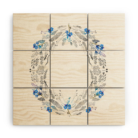 Iveta Abolina Dreamland Blue Wood Wall Mural