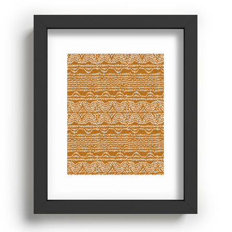 Iveta Abolina Dripping Dots Caramel Recessed Framing Rectangle