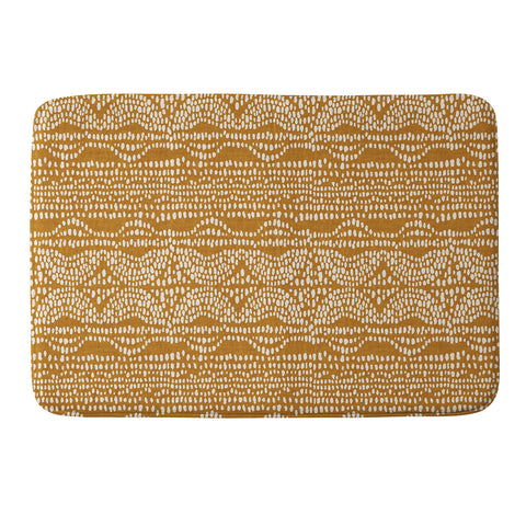 Iveta Abolina Dripping Dots Caramel Memory Foam Bath Mat