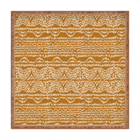 Iveta Abolina Dripping Dots Caramel Square Tray