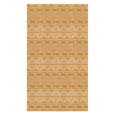 Iveta Abolina Dripping Dots Caramel Tablecloth