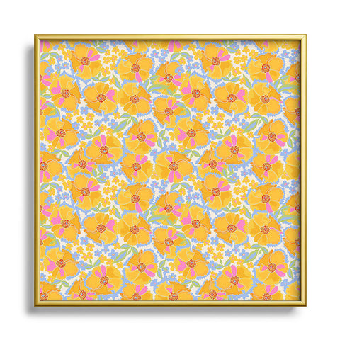 Iveta Abolina Eclectic Garden Metal Square Framed Art Print