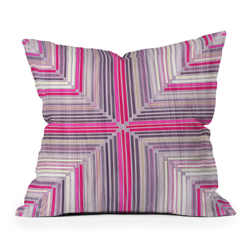 Iveta Abolina Electric Fields Throw Pillow