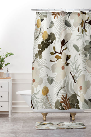 Iveta Abolina Ella Cream Shower Curtain And Mat