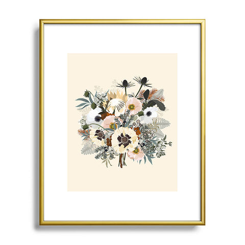 Iveta Abolina Elsa Creme Metal Framed Art Print