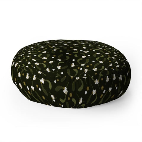 Iveta Abolina English Mistletoe Floor Pillow Round