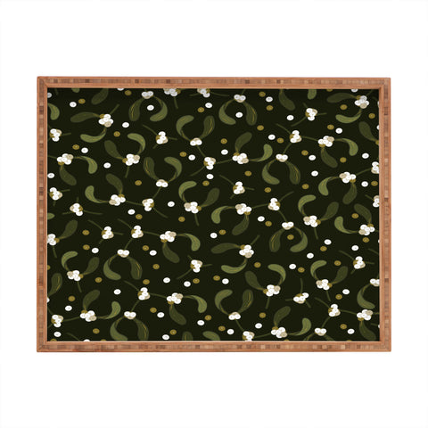 Iveta Abolina English Mistletoe Rectangular Tray