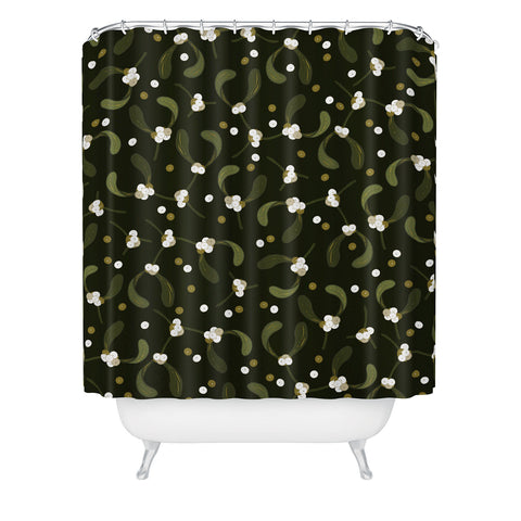 Iveta Abolina English Mistletoe Shower Curtain