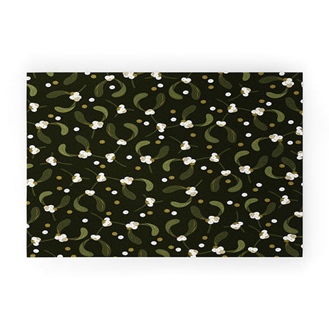 Iveta Abolina English Mistletoe Welcome Mat