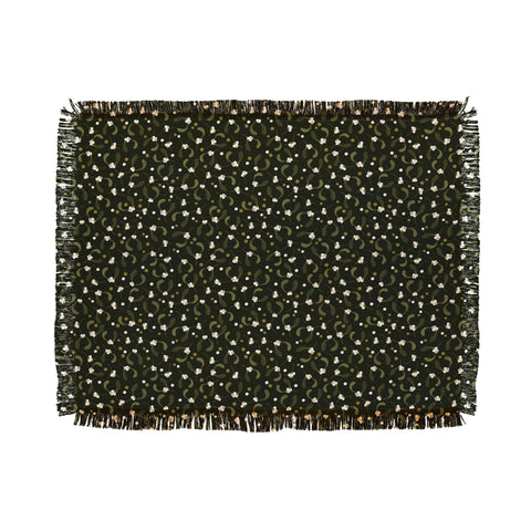 Iveta Abolina English Mistletoe Throw Blanket