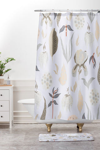 Iveta Abolina Ethel Garden Shower Curtain And Mat