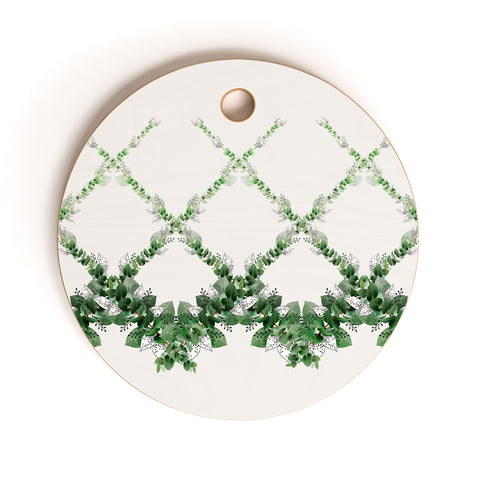Iveta Abolina Eucalyptus Garland Cutting Board Round