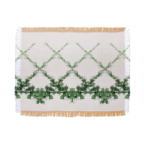 Iveta Abolina Eucalyptus Garland Throw Blanket