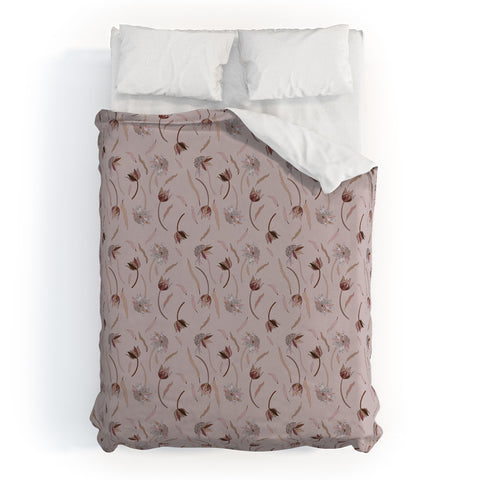 Iveta Abolina Evonne Mauve Duvet Cover