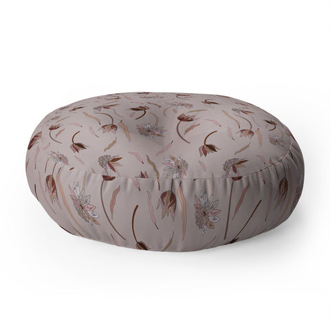 Iveta Abolina Evonne Mauve Floor Pillow Round