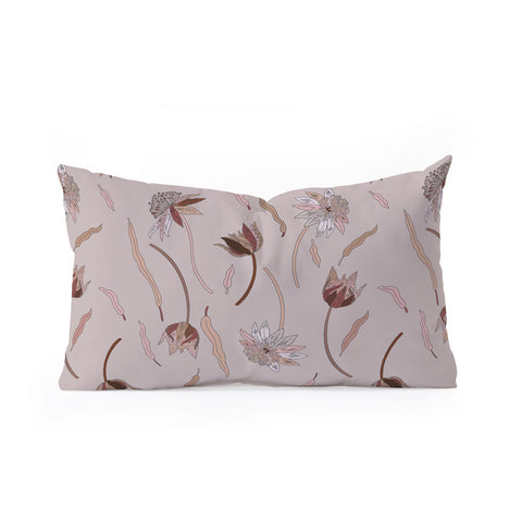 Iveta Abolina Evonne Mauve Oblong Throw Pillow