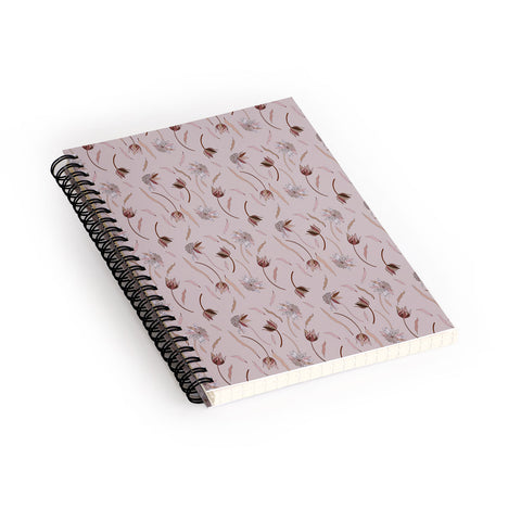Iveta Abolina Evonne Mauve Spiral Notebook
