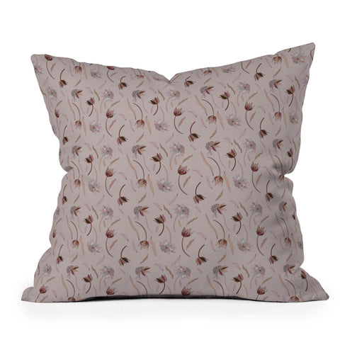Iveta Abolina Evonne Mauve Throw Pillow