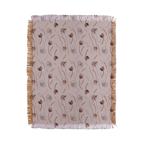 Iveta Abolina Evonne Mauve Throw Blanket