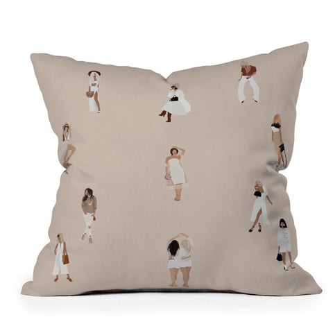 Iveta Abolina Fashion Avenue Throw Pillow