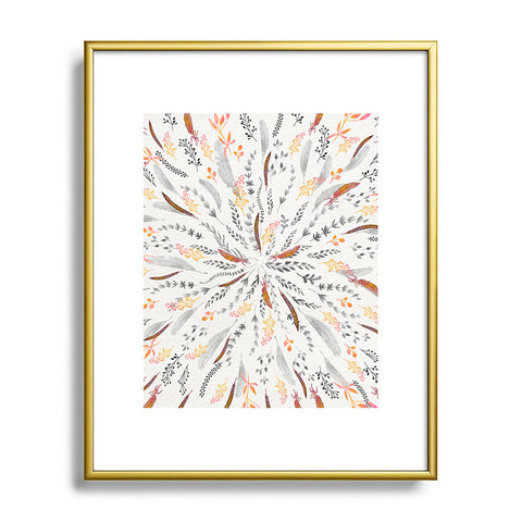 Iveta Abolina Feather Roll Metal Framed Art Print