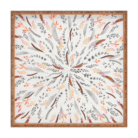 Iveta Abolina Feather Roll Square Tray