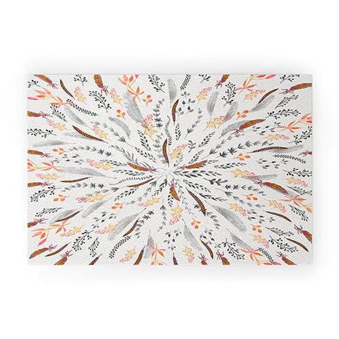 Iveta Abolina Feather Roll Welcome Mat