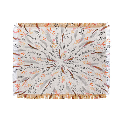 Iveta Abolina Feather Roll Throw Blanket