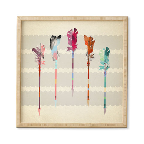 Iveta Abolina Feathered Arrows Framed Wall Art