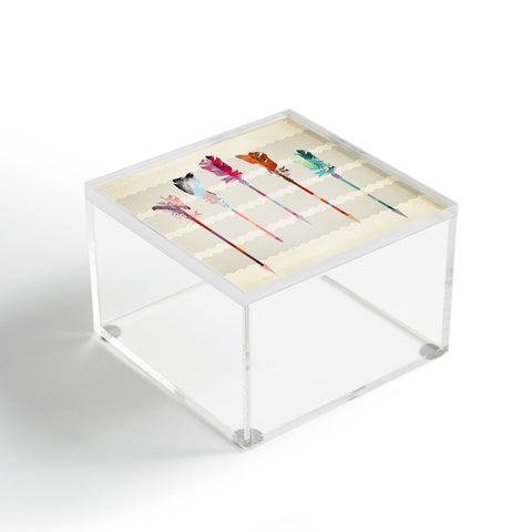 Iveta Abolina Feathered Arrows Acrylic Box