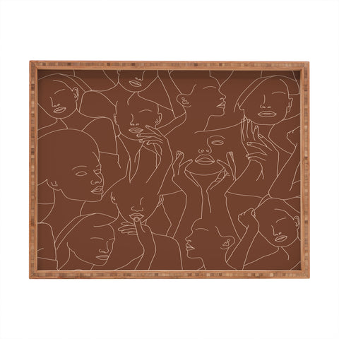 Iveta Abolina Fernanda Terracotta Rectangular Tray