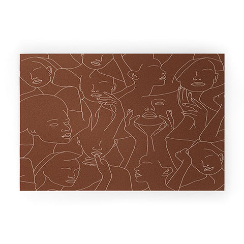 Iveta Abolina Fernanda Terracotta Welcome Mat