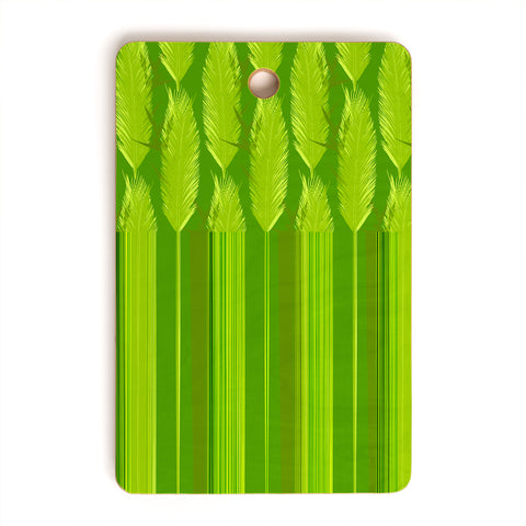 Iveta Abolina Ferntastic Stripe Cutting Board Rectangle