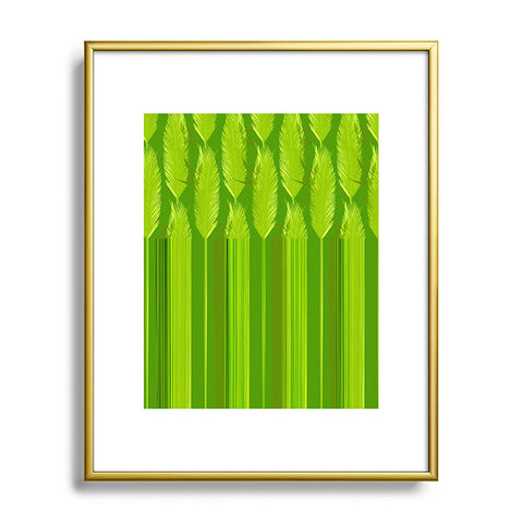 Iveta Abolina Ferntastic Stripe Metal Framed Art Print