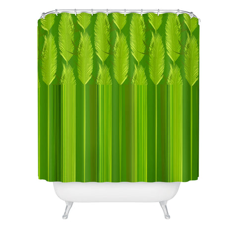 Iveta Abolina Ferntastic Stripe Shower Curtain