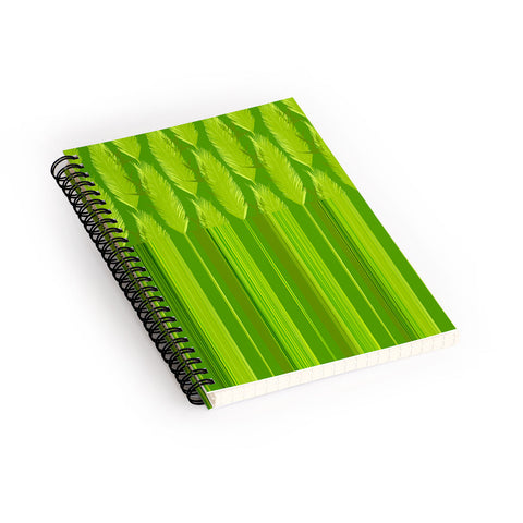 Iveta Abolina Ferntastic Stripe Spiral Notebook