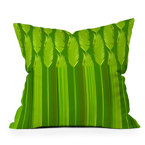 Iveta Abolina Ferntastic Stripe Throw Pillow
