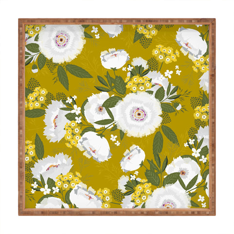 Iveta Abolina Fleurette Midday Square Tray