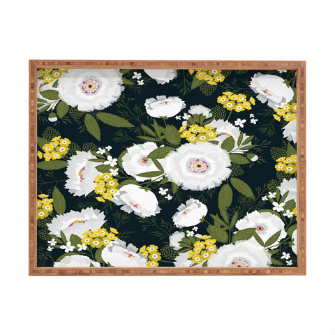 Iveta Abolina Fleurette Night Rectangular Tray