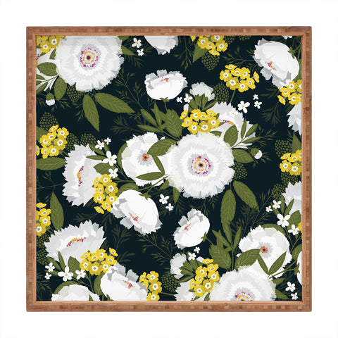 Iveta Abolina Fleurette Night Square Tray