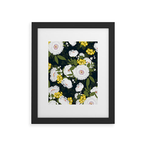 Iveta Abolina Fleurette Night Framed Art Print