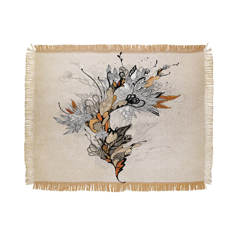 Iveta Abolina Floral 1 Throw Blanket