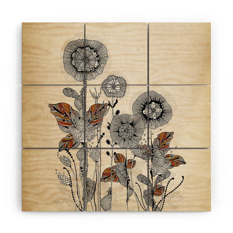 Iveta Abolina Floral 3 Wood Wall Mural