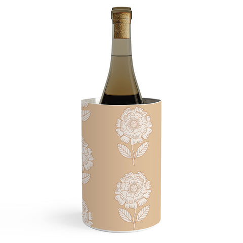 Iveta Abolina Floral Beige Coral Wine Chiller