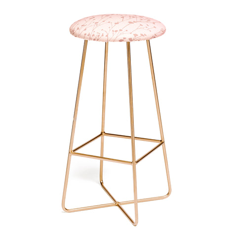 Iveta Abolina Floral Blush Bar Stool