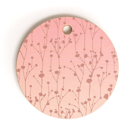 Iveta Abolina Floral Blush Cutting Board Round