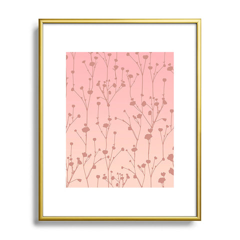 Iveta Abolina Floral Blush Metal Framed Art Print